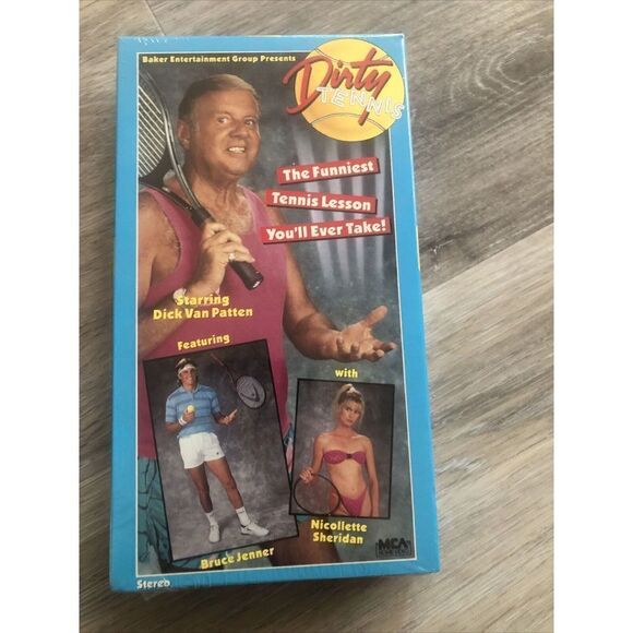 Dirty Tennis VHS  - Dick Van Patten, Bruce Jenner, Nicollette Sheridan . 1989 - Picture 1 of 13
